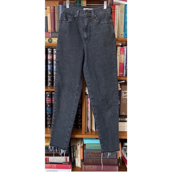 LEVI'S High Waisted Taper Jeans - Washed Black - 25 - Picture 2 of 8